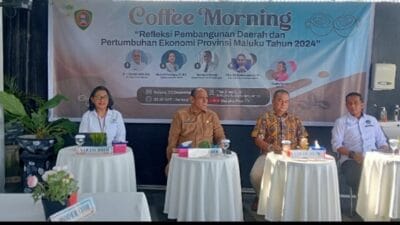 Refleksi Pembangunan Daerah dan Pertumbuhan Ekonomi Provinsi Maluku Tahun 2024 Dikemas Dalam Coffe Morning Bersama Insan Pers